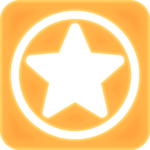 Icon of a 5-sided star within the outline of a circle. This represents the concept of quality